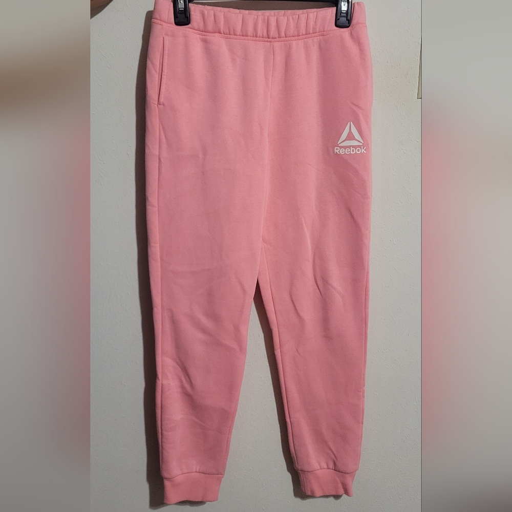 Reebok Girls Fleece Joggers with Pockets